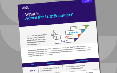 What is Above the Line® Behavior?