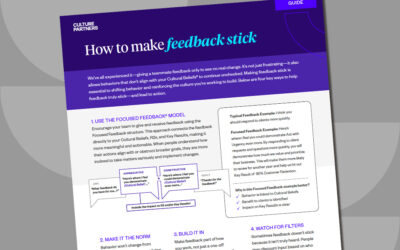 How Do You Make Feedback Stick?
