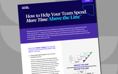 How Do You Help Your Team Spend More Time Above the Line?