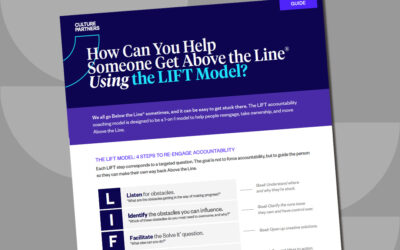 How Can You Help Someone Get Above the Line® Using LIFT?