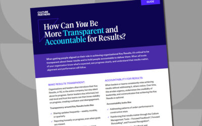How Can You Be More Transparent and Accountable for Results?